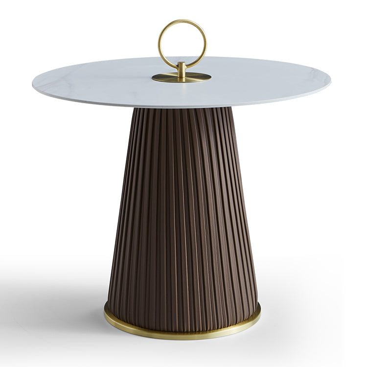 皮製小圓桌組合 Leather Round Table Combination 香港辦公室傢俬及設計工程中心 Branding Works Furniture & Office Design