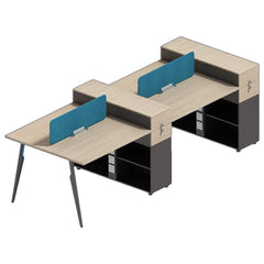 辦公檯 寫字檯 工作檯 E1 環保板材 鋼腳 實木腳 板腳 上線 屏風 側櫃 活動櫃 staff desk table workstation office furniture