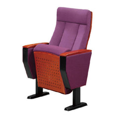 高級禮堂椅,紅布套升降靠背設計,配合鋁合金椅架,廣泛應用於演講廳、會議室、劇院等場景,提供舒適的觀看體驗。Premium auditorium seating chair with red upholstered backrest, aluminum frame structure. Ideal for theaters, conference halls, and lecture venues. Ergonomic design for optimal viewing comfort.