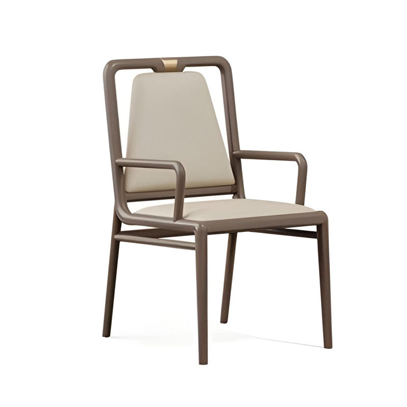 奢華餐廳餐椅設計,輕奢餐椅,多款風格包括棕色皮革扶手椅、木質框架與軟墊座面,置於現代室內環境,提供舒適用餐座位。Luxury restaurant dining chairs in various styles, including brown leather armchairs with wooden frames and cushioned seats in modern settings for comfortable dining.minimalist dining chair hong kong、velvet dining chair、leather armchair cafe.