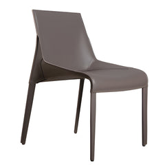 高級簡約餐椅,一體成型椅背設計,簡潔優雅的輪廓線條,適合現代居家和商業空間餐廳佈置 This high-end minimalist dining chair features an integrated backrest design with simple and elegant contour lines, making it suitable for modern home and commercial space restaurant settings.