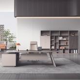 Prestige Minimalist Boss Desk, wooden, table