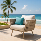 北歐風格戶外時尚休閑編藤椅 Nordic-Style Outdoor Fashionable And Casual Rattan Chair