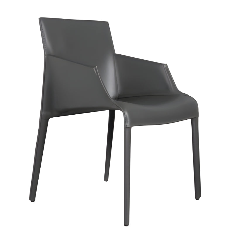 高級簡約餐椅,一體成型椅背設計,簡潔優雅的輪廓線條,適合現代居家和商業空間餐廳佈置 This high-end minimalist dining chair features an integrated backrest design with simple and elegant contour lines, making it suitable for modern home and commercial space restaurant settings.