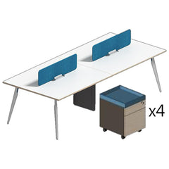 辦公檯 寫字檯 工作檯 E1 環保板材 鋼腳 實木腳 板腳 上線 屏風 側櫃 活動櫃 staff desk table workstation office furniture