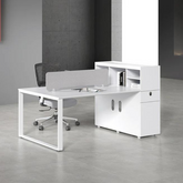 辦公檯 寫字檯 工作檯 E1 環保板材 鋼腳 實木腳 板腳 上線 屏風 側櫃 活動櫃 staff desk table workstation office furniture