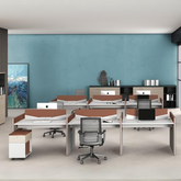 緻美簡約員工枱 Delicate Simple Staff Desk 香港辦公室傢俬及設計工程中心 Branding Works Furniture & Office Design