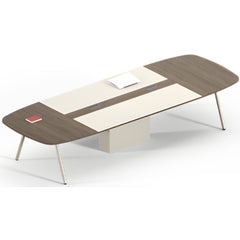 現代簡約會議桌配金屬腳架,適合創意辦公室傢俬及洽談區設計 Modern minimalist conference table with metal legs, suitable for creative office furniture and negotiation area design