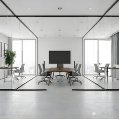 黑色中背網布辦公椅,黑色扶手和座墊,人體工學支撐,360度旋轉輪椅,透氣網布材質,適用於現代辦公室 Black mesh back office task chair with padded seat, ergonomic support, 360-degree swivel casters, breathable mesh, suitable for contemporary offices and remote work spaces