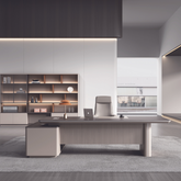 現代設計年輕老闆枱 Energetic Executive Boss Desk 香港辦公室傢俬及設計工程中心 Branding Works Furniture & Office Design