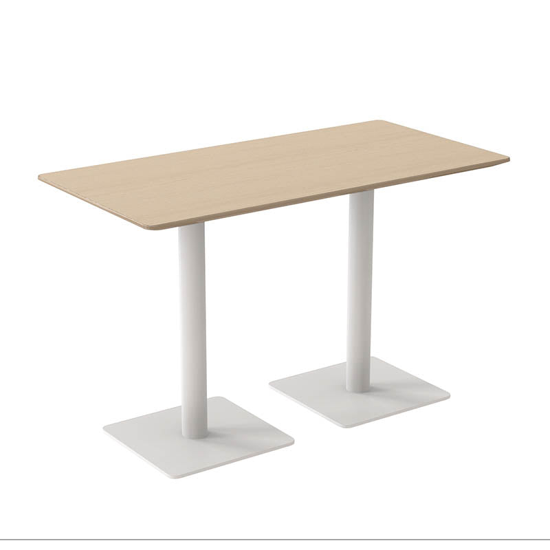 輕奢仿大理石紋餐桌|白色石紋桌面搭配黑色金屬中柱腳,四人位現代餐廳皮質餐椅組合。現代簡約咖啡餐桌|淺木紋桌面白色中柱圓盤底座,搭配曲木靠背椅,休閒咖啡廳雙人座位。Modern cafe table with light wood top and white pedestal base, paired with curved plywood chairs, casual coffee shop seating。Luxury faux marble dining table, white stone-look top with black pedestal base, modern 4-person leather chair dining set