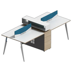 辦公檯 寫字檯 工作檯 E1 環保板材 鋼腳 實木腳 板腳 上線 屏風 側櫃 活動櫃 staff desk table workstation office furniture