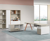 主管檯 E1 環保板材 鋼腳 實木腳 板腳 側櫃 executive manager boss table desk furniture