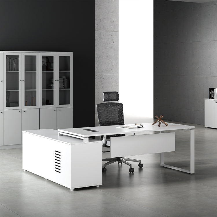 主管檯 E1 環保板材 鋼腳 實木腳 板腳 側櫃 executive manager boss table desk furniture