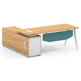 主管檯 E1 環保板材 鋼腳 實木腳 板腳 側櫃 executive manager boss table desk furniture