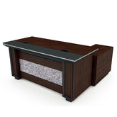 主管檯 E1 環保板材 鋼腳 實木腳 板腳 側櫃 executive manager boss table desk furniture