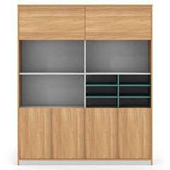 office interior design furniture cabinet wooden file 辦公室 家具 儲物櫃 文件櫃 資料櫃 簡約 趟門 設計 收納櫃 組合櫃 木製櫃