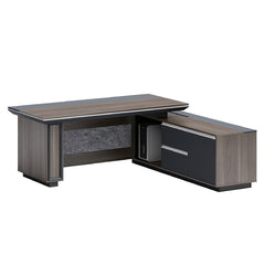主管檯 E1 環保板材 鋼腳 實木腳 板腳 側櫃 executive manager boss table desk furniture