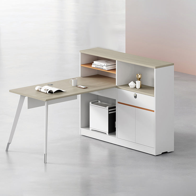優雅大櫃辦公枱 Elegant Large Cabinet Office Desk 香港辦公室傢俬及設計工程中心 Branding Works Furniture & Office Design