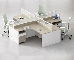 辦公檯 寫字檯 工作檯 E1 環保板材 鋼腳 實木腳 板腳 上線 屏風 側櫃 活動櫃 staff desk table workstation office furniture