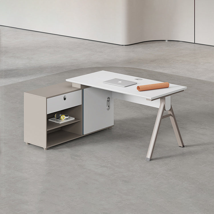 幾何寬櫃辦公枱 Geometric Wide Cabinet Office Desk 香港辦公室傢俬及設計工程中心 Branding Works Furniture & Office Design