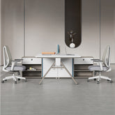 幾何寬櫃辦公枱 Geometric Wide Cabinet Office Desk 香港辦公室傢俬及設計工程中心 Branding Works Furniture & Office Design