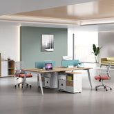 辦公檯 寫字檯 工作檯 E1 環保板材 鋼腳 實木腳 板腳 上線 屏風 側櫃 活動櫃 staff desk table workstation office furniture