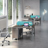 辦公檯 寫字檯 工作檯 E1 環保板材 鋼腳 實木腳 板腳 上線 屏風 側櫃 活動櫃 staff desk table workstation office furniture