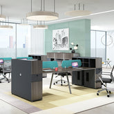 辦公檯 寫字檯 工作檯 E1 環保板材 鋼腳 實木腳 板腳 上線 屏風 側櫃 活動櫃 staff desk table workstation office furniture