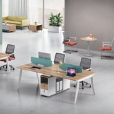 辦公檯 寫字檯 工作檯 E1 環保板材 鋼腳 實木腳 板腳 上線 屏風 側櫃 活動櫃 staff desk table workstation office furniture