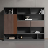 office interior design furniture cabinet wooden file 辦公室 家具 儲物櫃 文件櫃 資料櫃 簡約 趟門 設計 收納櫃 組合櫃 木製櫃