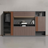 office interior design furniture cabinet wooden file 辦公室 家具 儲物櫃 文件櫃 資料櫃 簡約 趟門 設計 收納櫃 組合櫃 木製櫃