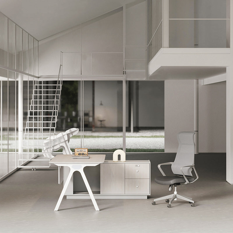 executive desk 木桌腳 木製 辦公室 簡約 現代 辦公家具 辦公桌 時尚 辦公 用品 家具 設計 主管檯 工作檯 抽屜 櫃桶