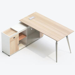 主管檯 E1 環保板材 鋼腳 實木腳 板腳 側櫃 executive manager boss table desk furniture