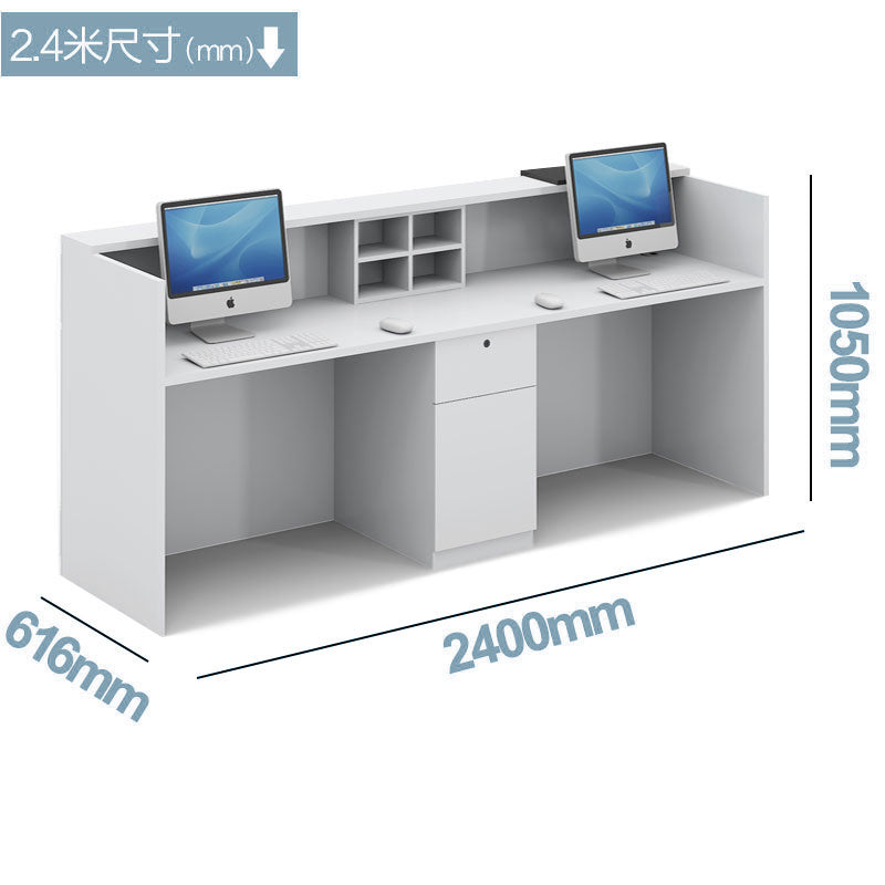 接待處家具 傢俱 傢俬 櫃枱 前台 E1 環保板材 板腳 Reception table desk counter furniture