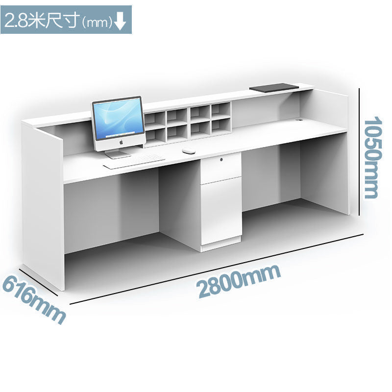 接待處家具 傢俱 傢俬 櫃枱 前台 E1 環保板材 板腳 Reception table desk counter furniture
