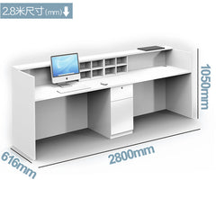 接待處家具 傢俱 傢俬 櫃枱 前台 E1 環保板材 板腳 Reception table desk counter furniture