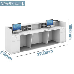 接待處家具 傢俱 傢俬 櫃枱 前台 E1 環保板材 板腳 Reception table desk counter furniture