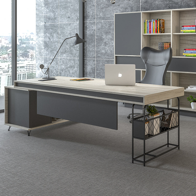 主管檯 E1 環保板材 鋼腳 側櫃 executive manager boss table desk furniture
