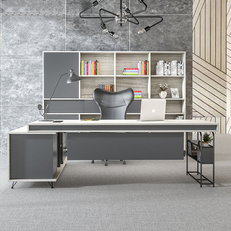 主管檯 E1 環保板材 鋼腳 側櫃 executive manager boss table desk furniture