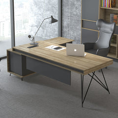 主管檯 E1 環保板材 鋼腳 側櫃 executive manager boss table desk furniture
