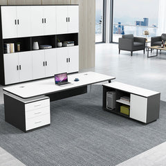 主管檯 E1 環保板材 鋼腳 側櫃 executive manager boss table desk furniture
