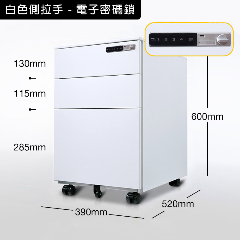 鋼製 活動櫃 文件 儲物櫃 冷軋鋼 層板 有櫃桶 metal steel storage file cabinet