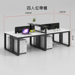 辦公檯 寫字檯 工作檯 E1 環保板材 鋼腳 上線 屏風 側櫃 活動櫃 staff desk table workstation office furniture