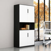 鐵製文件櫃 文件櫃 鐵皮 文件 櫃 現代 大容量 抽屜 掩門 空格