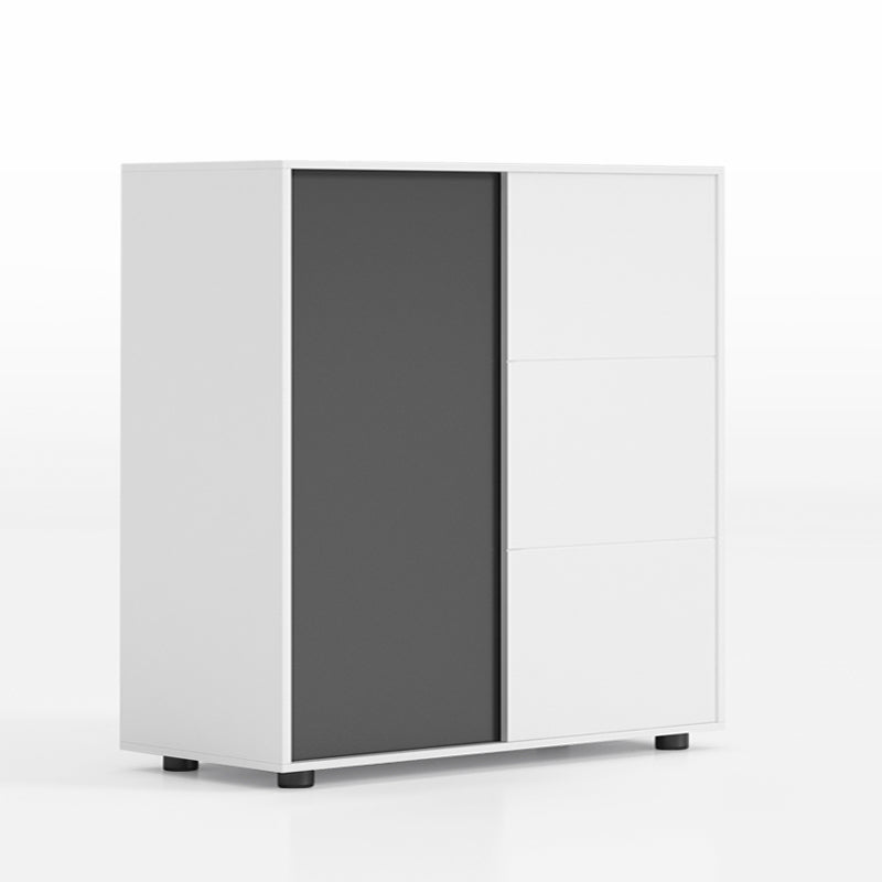 簡約辦公室可組合趟門文件櫃 Simple Office Sliding Door Wooden Cabinet 香港辦公室傢俬及設計工程中心 Branding Works Furniture & Office Design