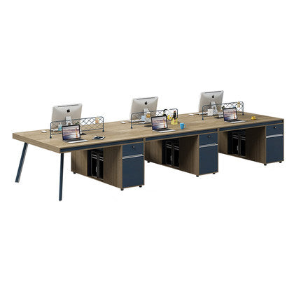 辦公檯 寫字檯 工作檯 E1 環保板材 鋼腳 板腳 上線 側櫃 staff desk table workstation office furniture