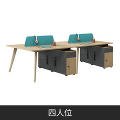 環保板材 實木桌腳 多功能 固定櫃 木製 辦公室 簡約 現代 辦公家具 辦公桌 組合 時尚 辦公 用品 家具 設計 職員枱 工作枱 服務 環保板材