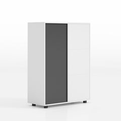 簡約辦公室可組合趟門文件櫃 Simple Office Sliding Door Wooden Cabinet 香港辦公室傢俬及設計工程中心 Branding Works Furniture & Office Design