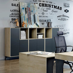 現代簡約木製文件矮柜 Modern Simple Short Wooden File Cabinet 香港辦公室傢俬及設計工程中心 Branding Works Furniture & Office Design